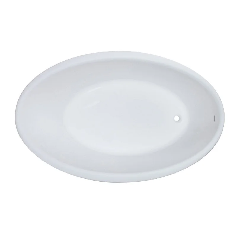 Clarke K2 Oval Freestanding Bathtub CA7234FS-00 Satin White