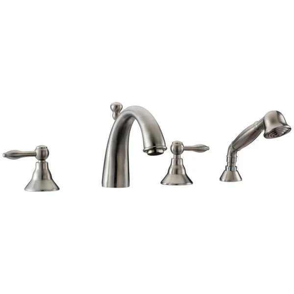 Dawn® 4-hole Tub Filler with Personal Handshower and Lever Handles