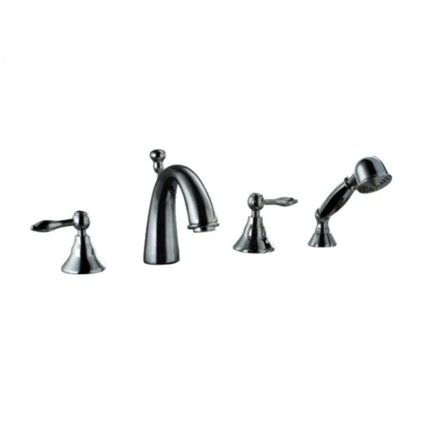 Dawn® 4-hole Tub Filler with Personal Handshower and Lever Handles