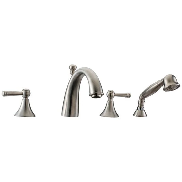 Dawn® 4-hole Tub Filler with Personal Handshower and Lever Handles