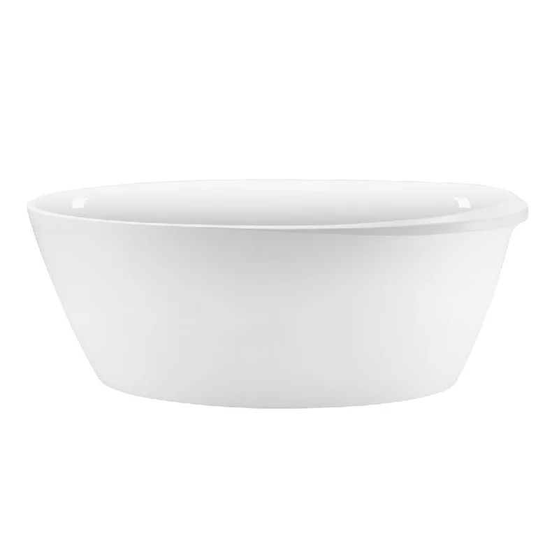 EPOWP 59" 100% Acrylic Freestanding Bathtub white Soaking Tub