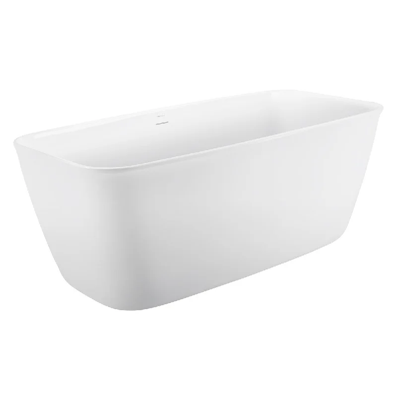 EPOWP Acrylic Freestanding Bathtub Soaking Tub，white bathtub