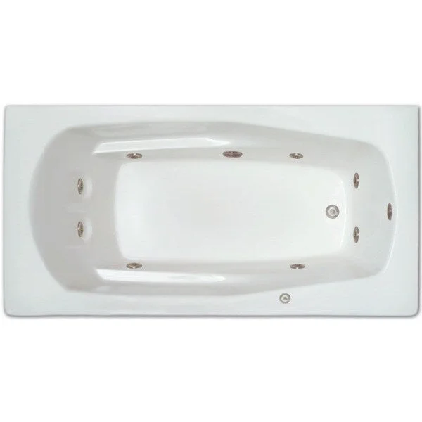 Signature Bath White Acrylic Drop-in Whirlpool Tub