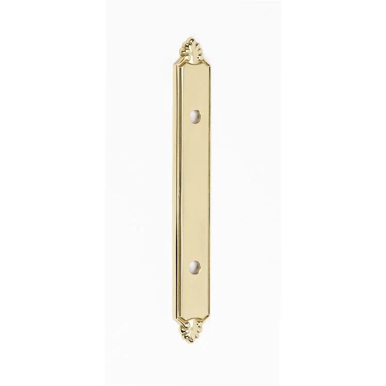 Backplate Bella 7-1/4 Inch Unlacquered Brass for A1456-35