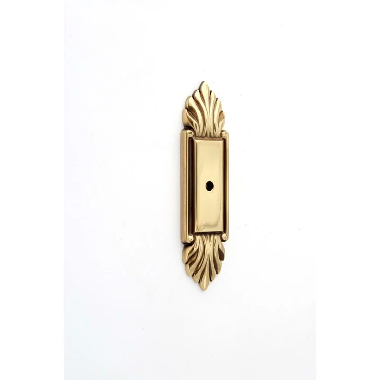 Backplate Fiore 4 Inch Polished Antique Brass