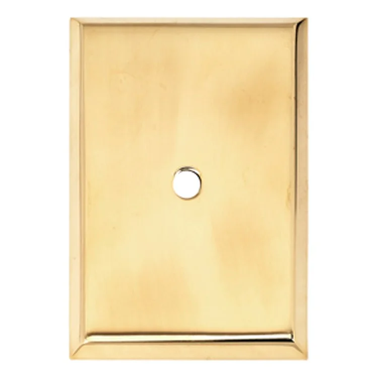 Backplate A610-14 1-1/4 x 1-7/8 Inch Unlacquered Brass