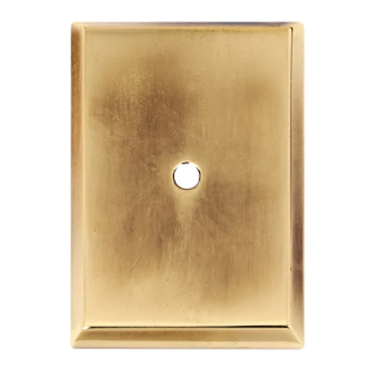 Backplate A610-38 1-1/2 x 2-1/4 Inch Polished Antique Brass