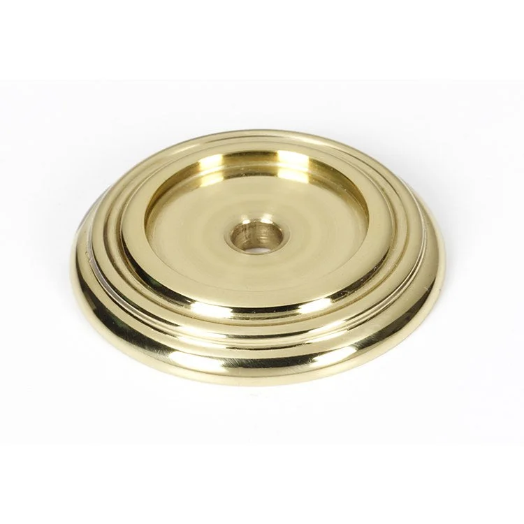 Backplate Charlie's 1-1/4 Inch Polished Brass for A626 and A626-14