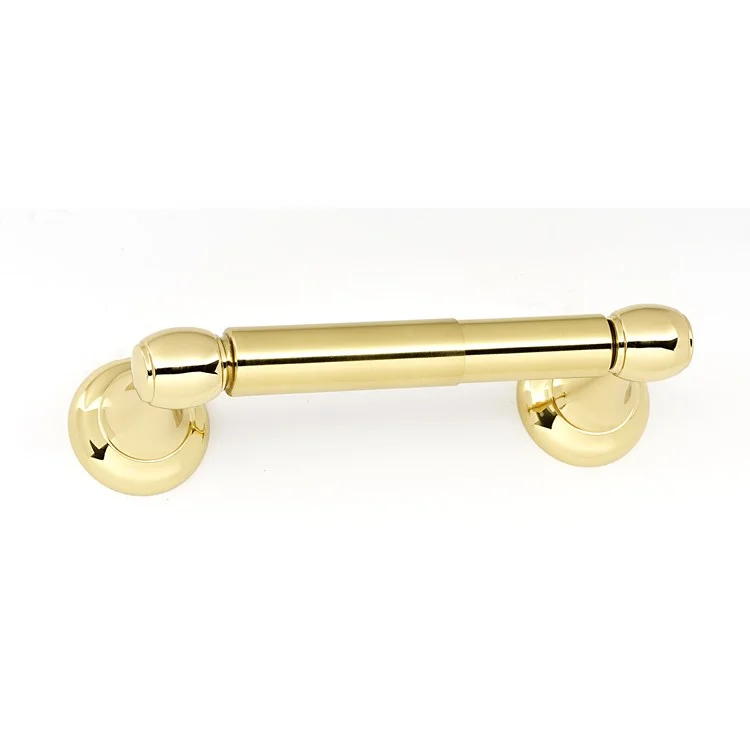 Toilet Paper Holder Royale Bath Polished Brass 6-1/4 Inch 3-1/8 Inch Wall Mount