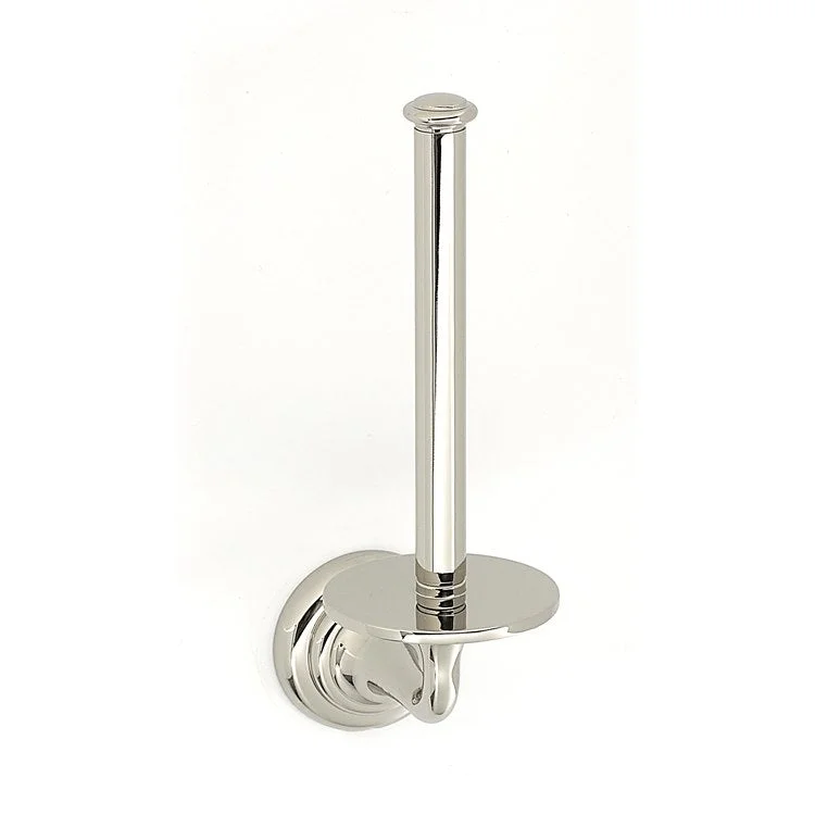 Toilet Paper Holder Charlie's Bath Reserve Polished Nickel Brass 6-3/4 Inch 2-13/16 Inch Wall Mount