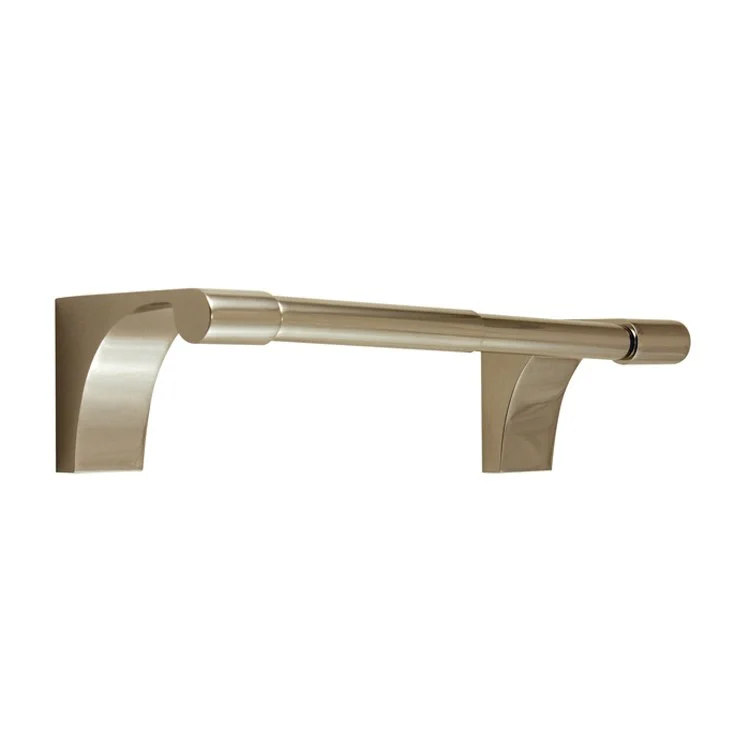 Toilet Paper Holder Luna Polished Nickel Brass 6-1/4 Inch 2-3/4 Inch Wall Mount