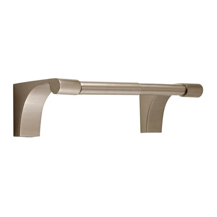 Toilet Paper Holder Luna Satin Nickel Brass 6-1/4 Inch 2-3/4 Inch Wall Mount