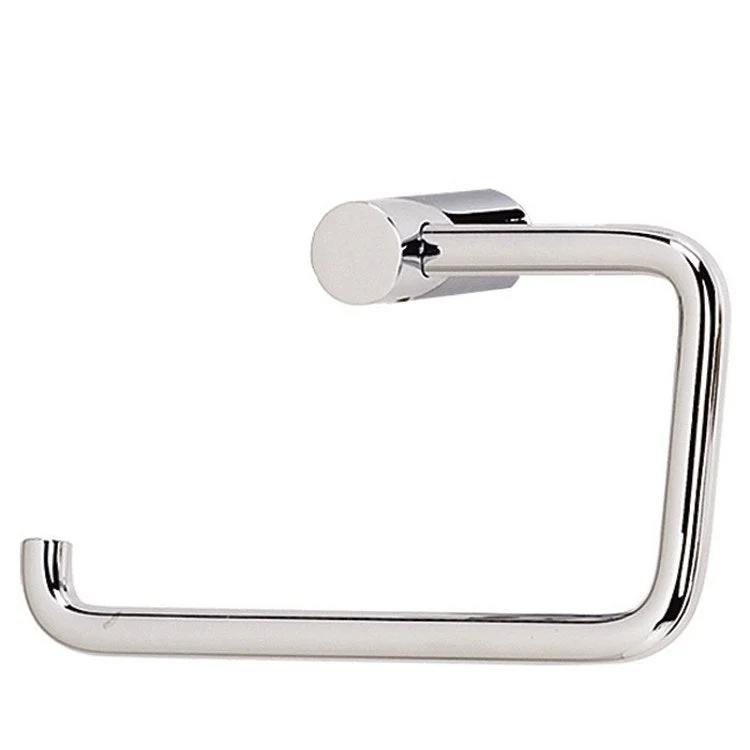 Toilet Paper Holder Spa 1 Bath Single Post Polished Nickel Brass 5-1/2 Inch 2-1/8 Inch Wall Mount