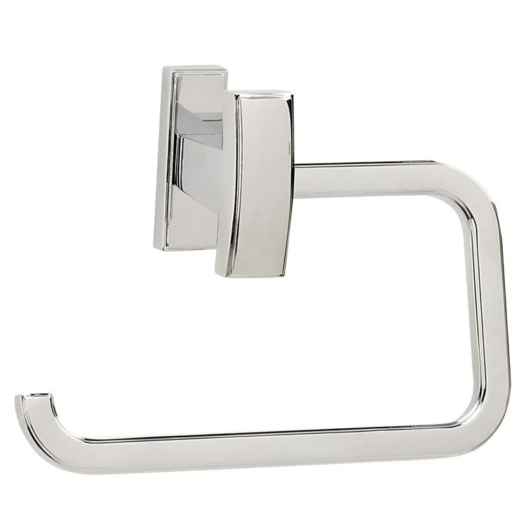 Toilet Paper Holder Arch Bath Single Post Polished Chrome 5-1/2 Inch 3-1/8 Inch Wall Mount