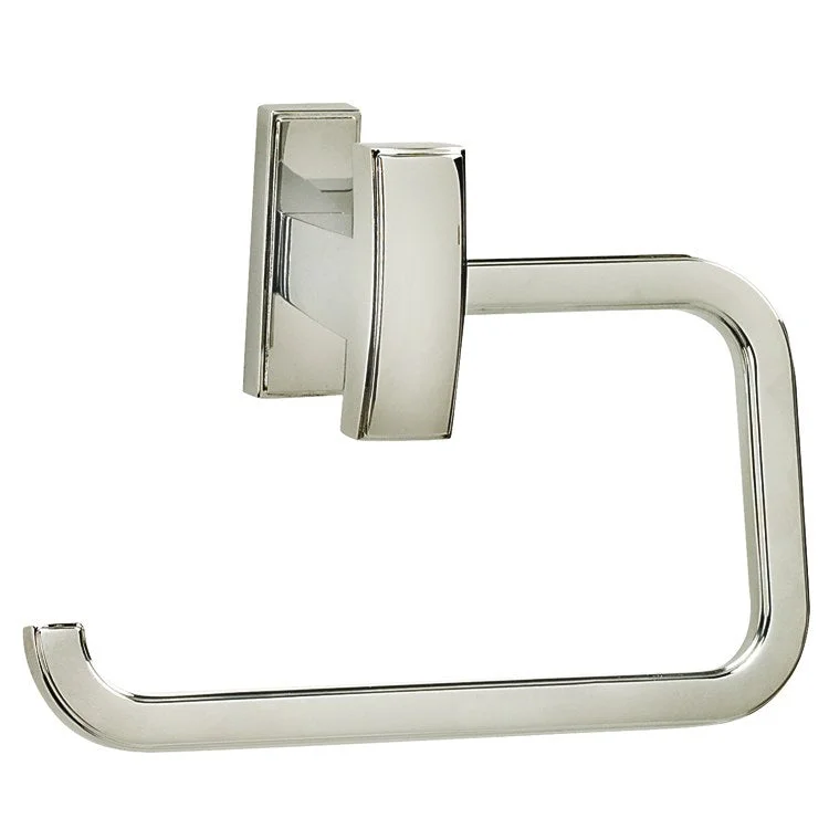 Toilet Paper Holder Arch Bath Single Post Satin Nickel 5-1/2 Inch 3-1/8 Inch Wall Mount