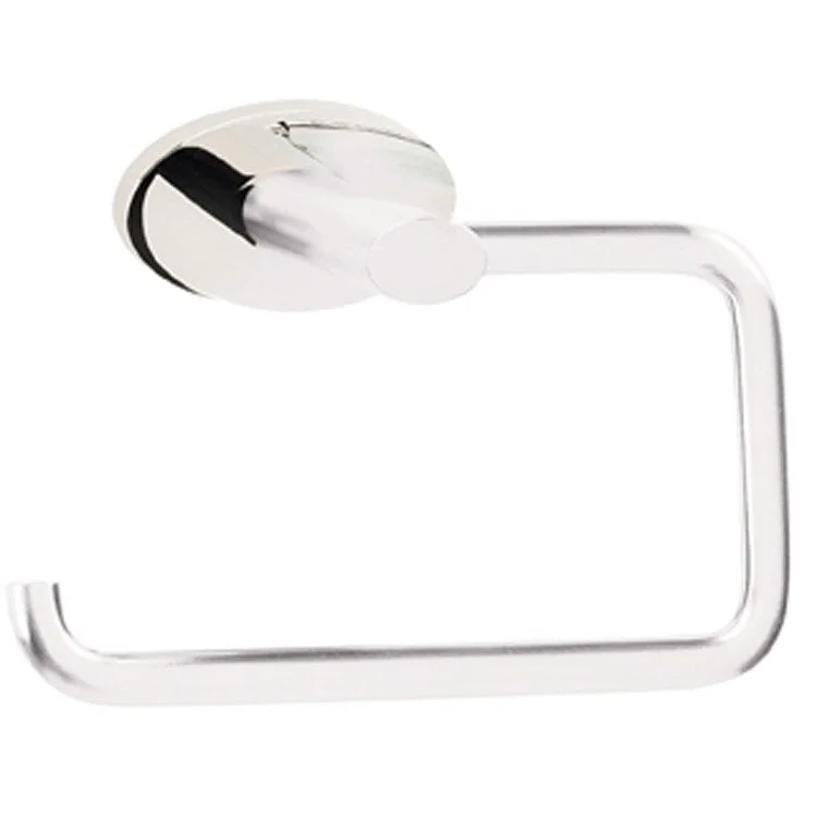 Toilet Paper Holder Contemporary 3 Bath Single Post Polished Chrome 5-1/2 Inch 3-1/8 Inch Wall Mount