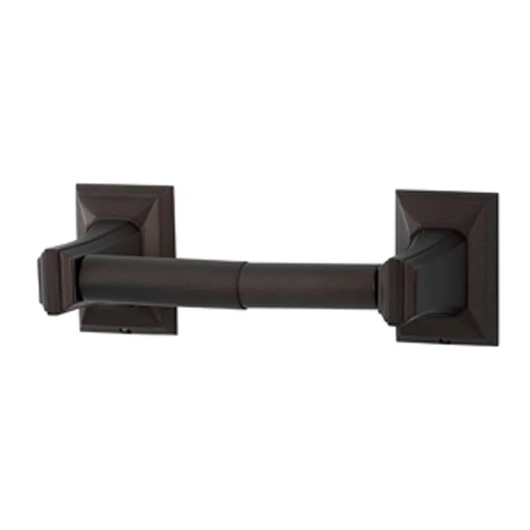 Toilet Paper Holder Geometric Bath Chocolate Bronze 6-1/4 to 8-3/4 Inch 3-1/4 Inch Wall Mount