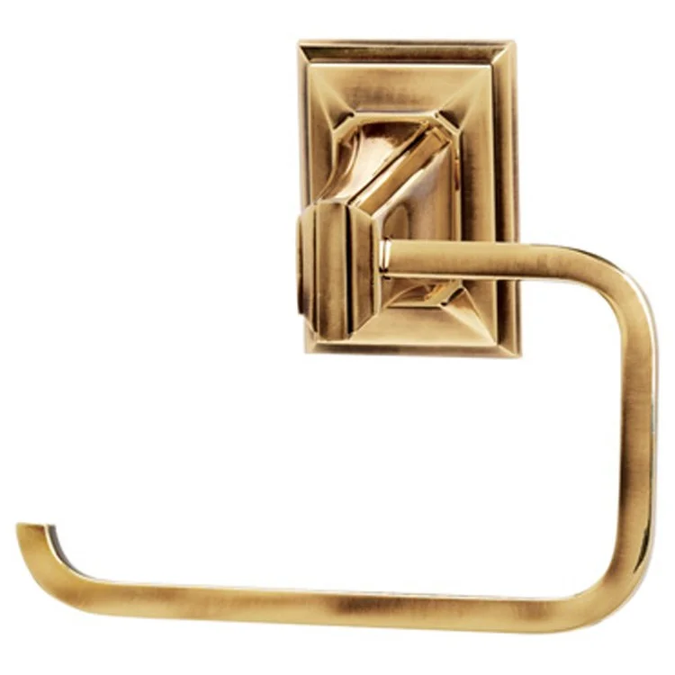 Toilet Paper Holder Geometric Bath Single Post Polished Antique 5-3/8 Inch 3-1/4 Inch Wall Mount