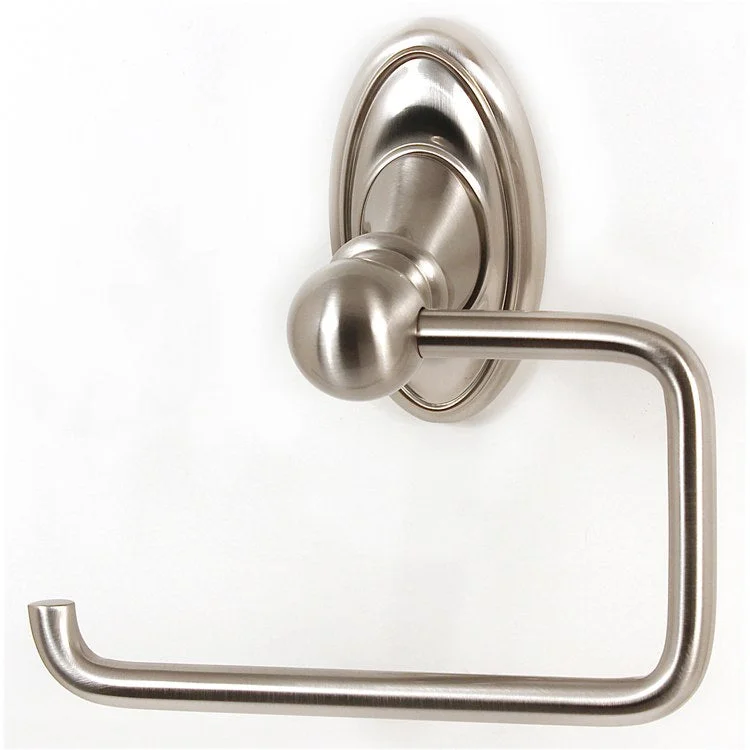 Toilet Paper Holder Classic Traditional Bath Single Post Satin Nickel 5-1/2 Inch 3-1/4 Inch Wall Mount