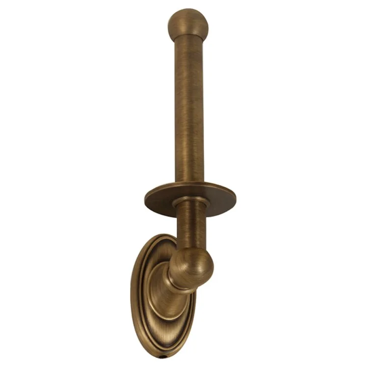 Toilet Paper Holder Classic Traditional Bath Reserve Antique English Matte Brass 9 Inch 3-3/4 Inch Wall Mount