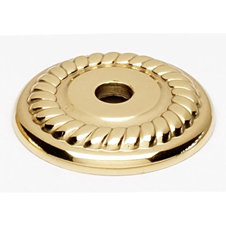 Backplate Rope 1 Inch Polished Brass for A812-1