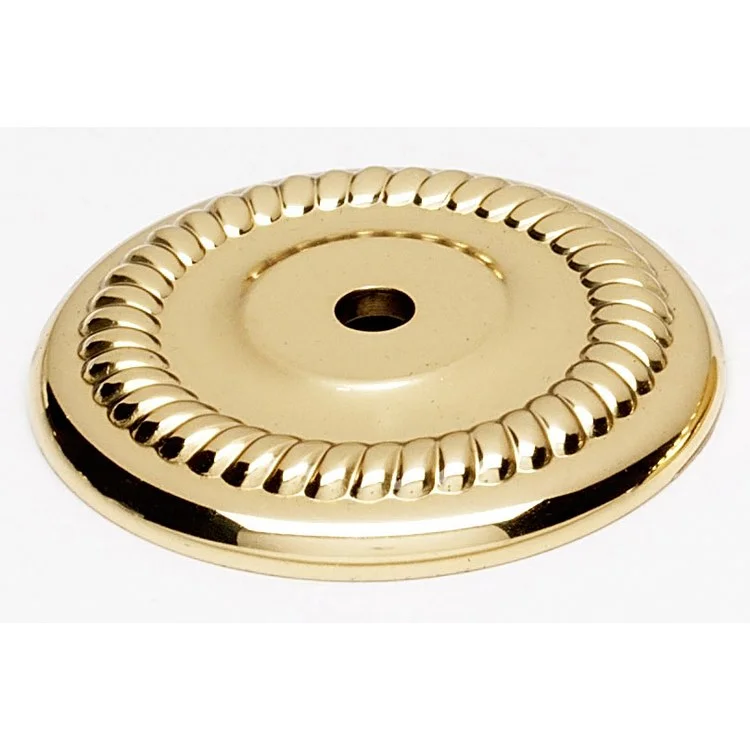 Backplate Rope 1-1/2 Inch Unlacquered Brass for A812-38