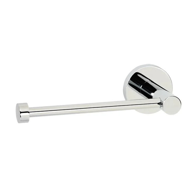 Toilet Paper Holder Contemporary I Bath Universal Polished Chrome Brass 6-7/8 Inch Wall Mount