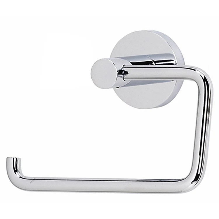 Toilet Paper Holder Contemporary I Bath Single Post Polished Chrome Brass 5-1/2 Inch 2-3/8 Inch Wall Mount