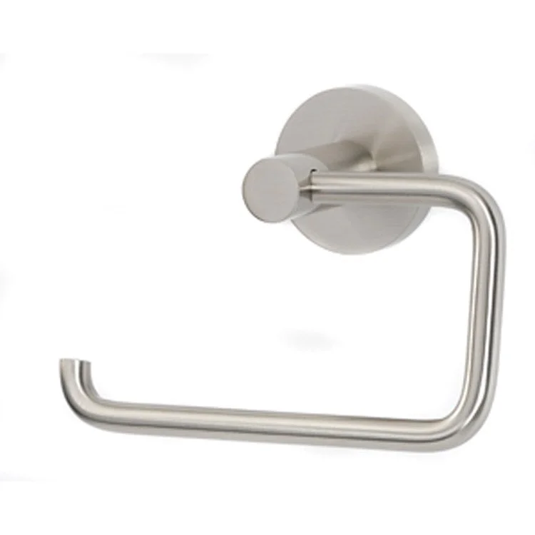 Toilet Paper Holder Contemporary I Bath Single Post Satin Nickel Brass 5-1/2 Inch 2-3/8 Inch Wall Mount