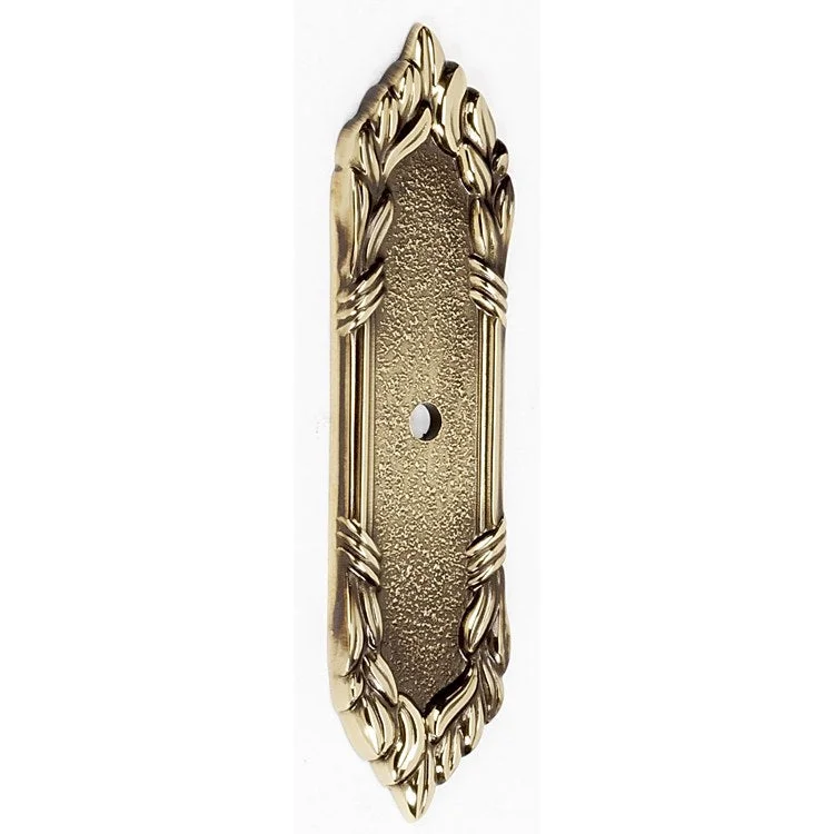 Backplate Ribbon & Reed 4-1/4 Inch Polished Antique Brass for A880-14 and A880-38