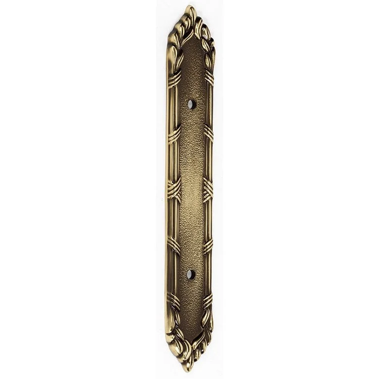 Backplate Ribbon & Reed 7-1/4 Inch Polished Antique Brass for A881-35