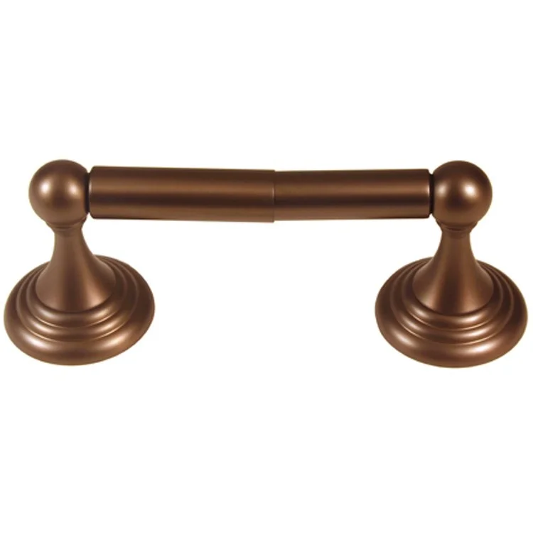 Toilet Paper Holder Embassy Bath Chocolate Bronze Brass 6-1/4 to 8-3/4 Inch 3-1/4 Inch Wall Mount