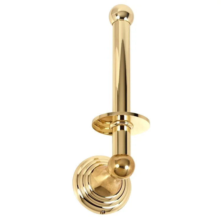 Toilet Paper Holder Embassy Bath Reserve Polished Brass 8-5/8 Inch 3-1/4 Inch Wall Mount