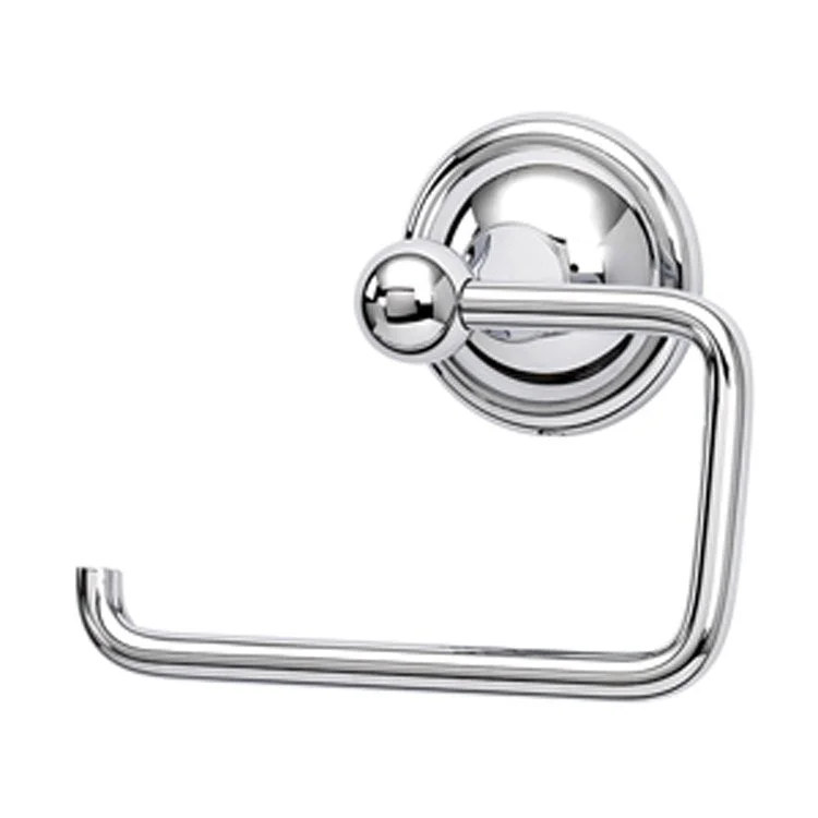 Toilet Paper Holder Yale Bath Single Post Polished Chrome Brass 5-3/8 Inch 3-1/8 Inch Wall Mount