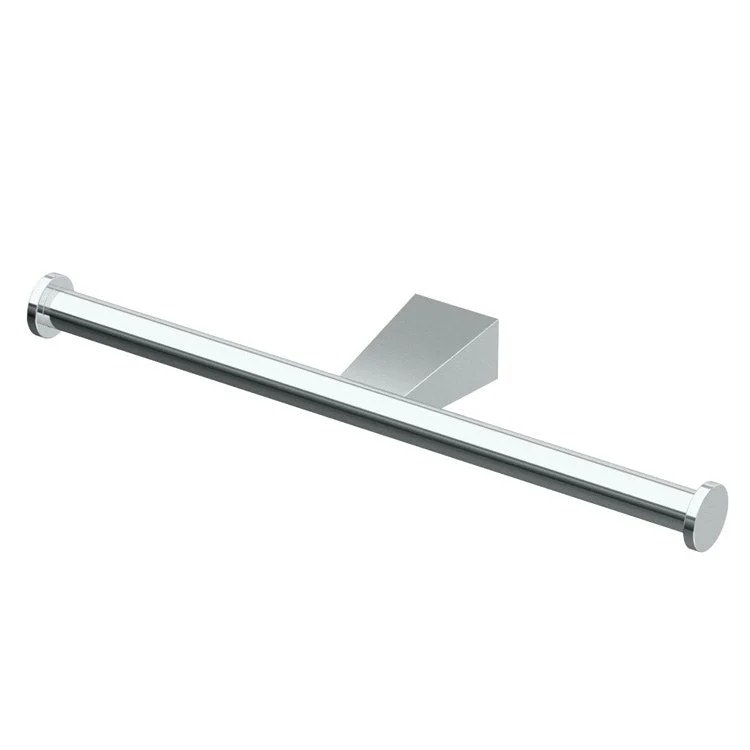 Toilet Paper Holder Bleu Double Holder Chrome Metal Wall Mount