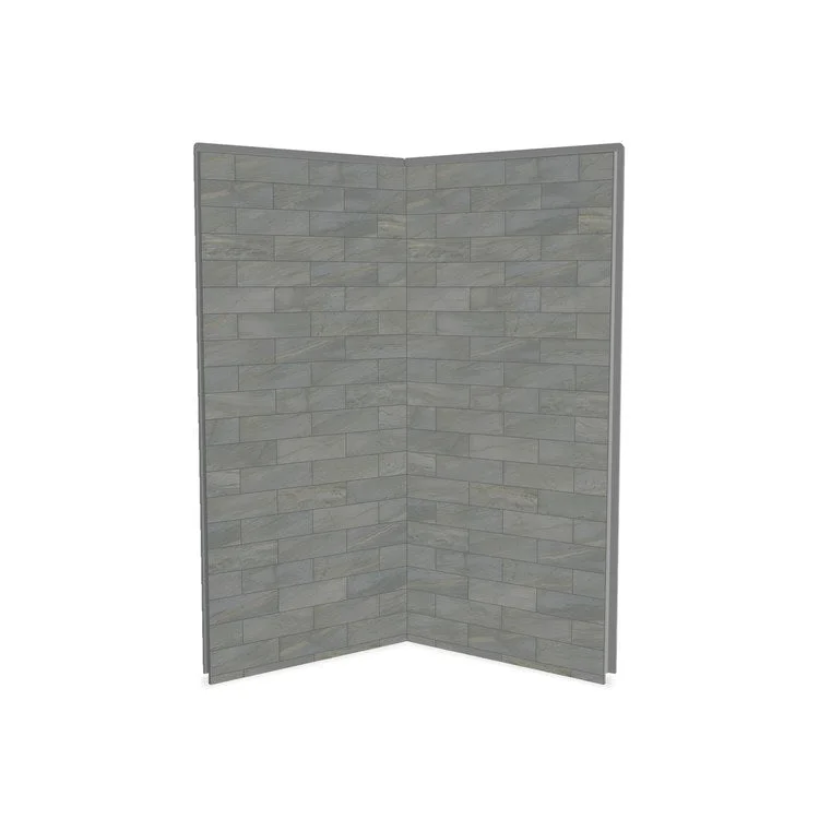 Shower Wall Utile 2 Piece Corner 36 x 1-1/8 x 80 Inch Organik Clay Composite 36x1-1/8x80 Inch