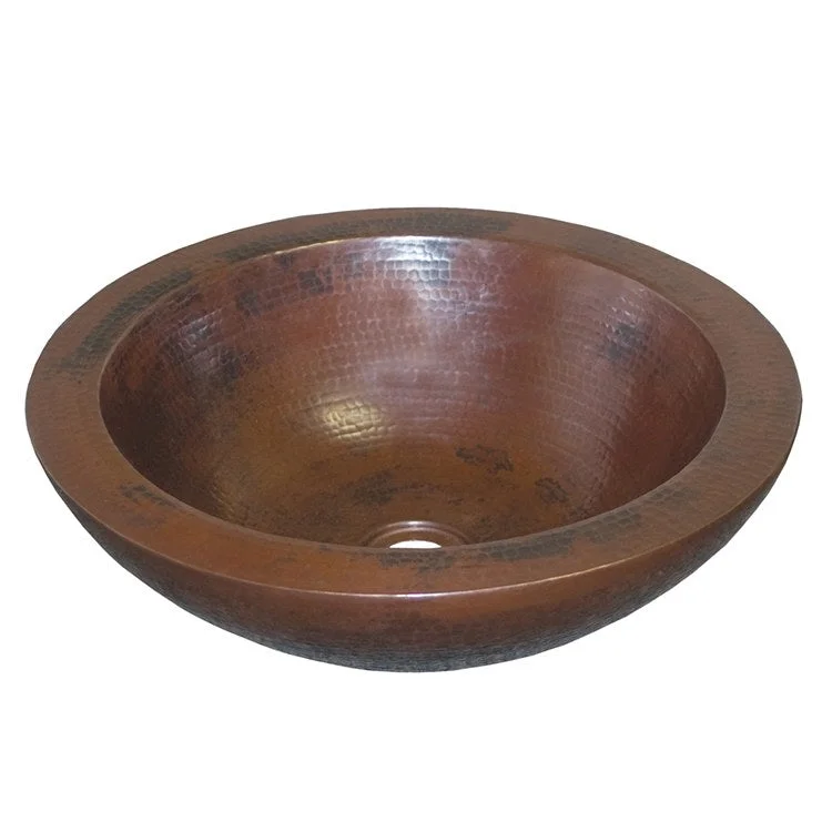 Laguna 16" Round Copper Vessel Bathroom Sink