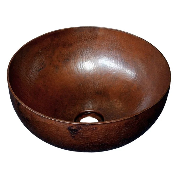 Maestro Round 16" Copper Vessel Bathroom Sink