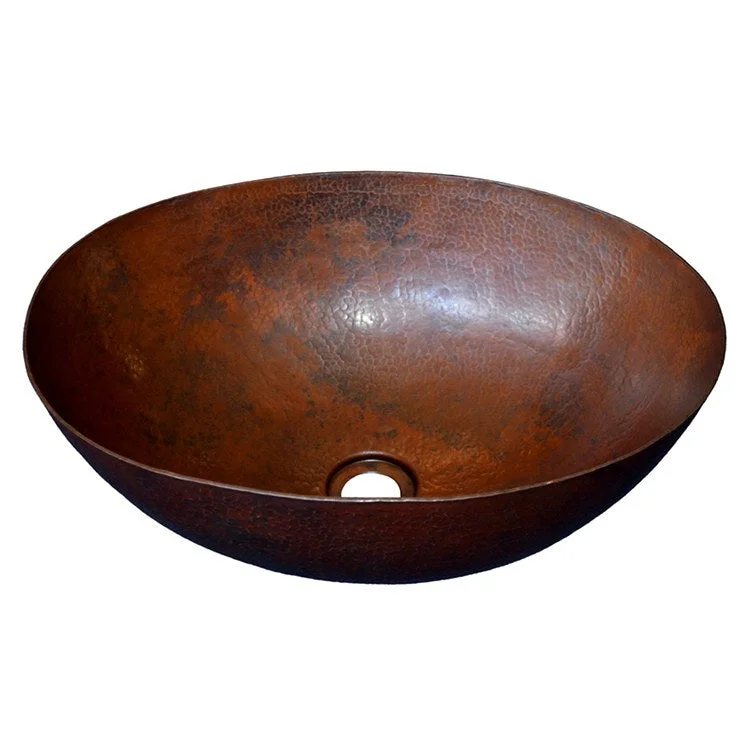 Maestro 17-1/4" Oval Copper Vessel Bathroom Sink