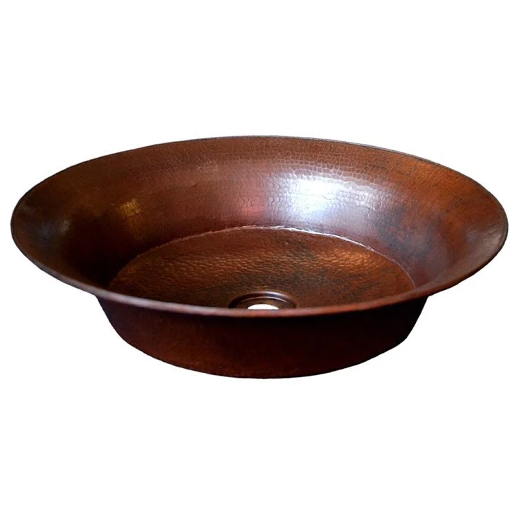 Maestro Bajo 16-1/4" Round Copper Vessel Bathroom Sink