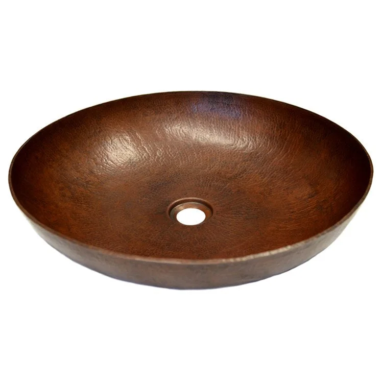 Maestro Sonata 17" Round Copper Vessel Bathroom Sink