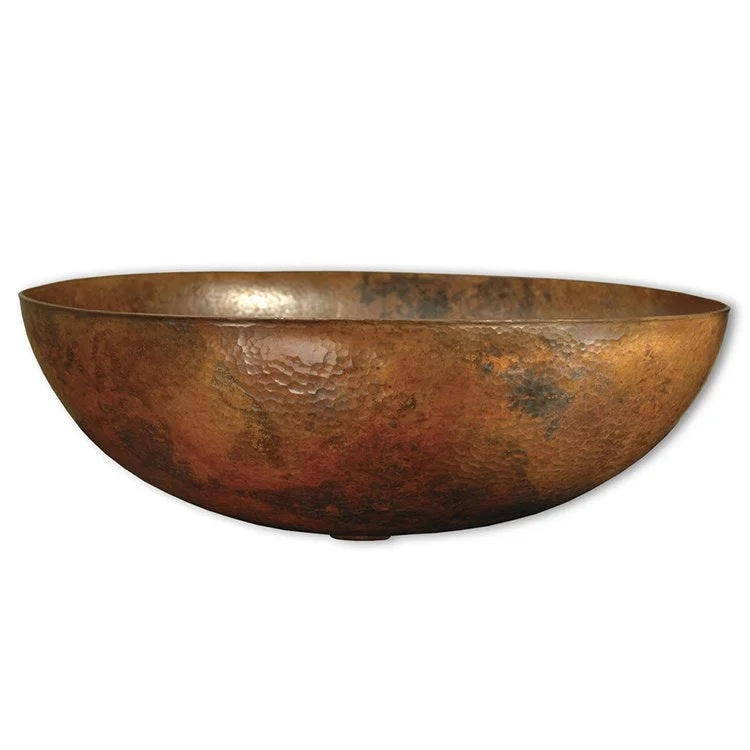 Maestro 17-1/4" Oval Copper Vessel Bathroom Sink