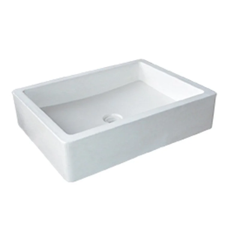 Nipomo 19-1/2" Rectangular NativeStone Universal Mount Bathroom Sink