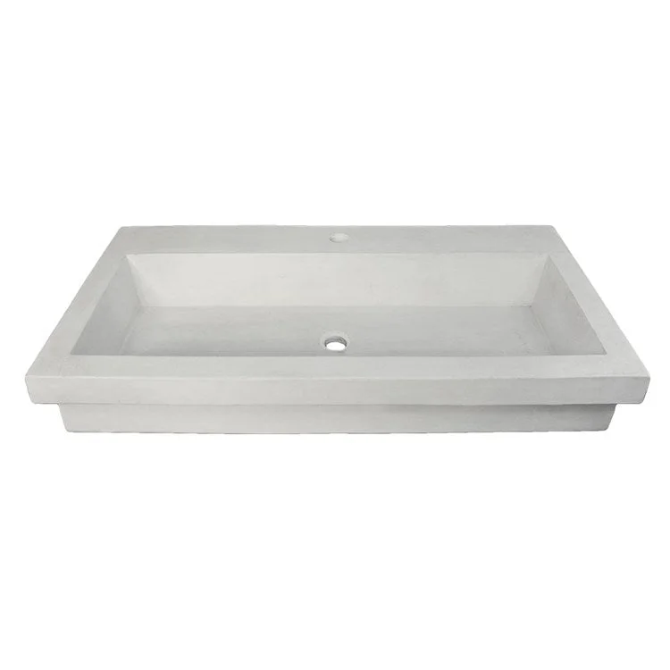 Trough 3619 36" Rectangular NativeStone Drop-In Bathroom Sink