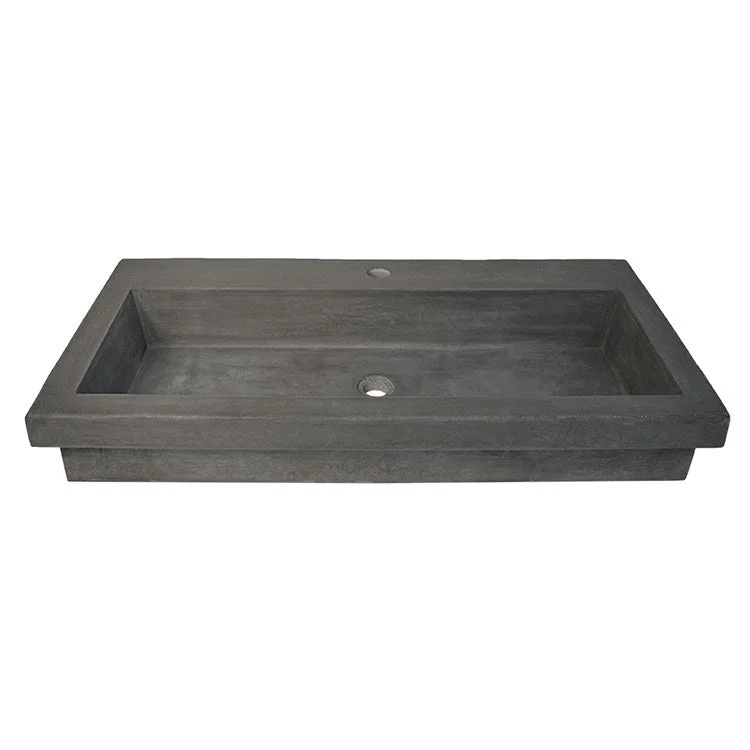 Trough 3619 36" Rectangular NativeStone Drop-In Bathroom Sink