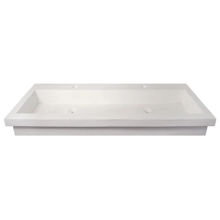 Trough 4819 48" Rectangular NativeStone Drop-In Bathroom Sink