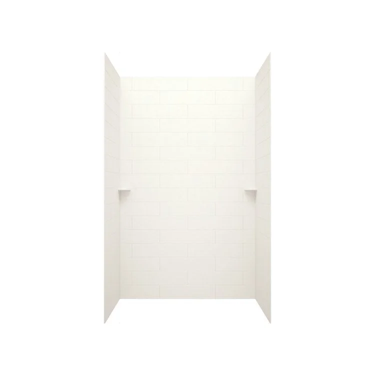 Shower Wall Kit Modern Subway Tile Glue Up 36 x 62 x 84 Inch Bisque Swanstone