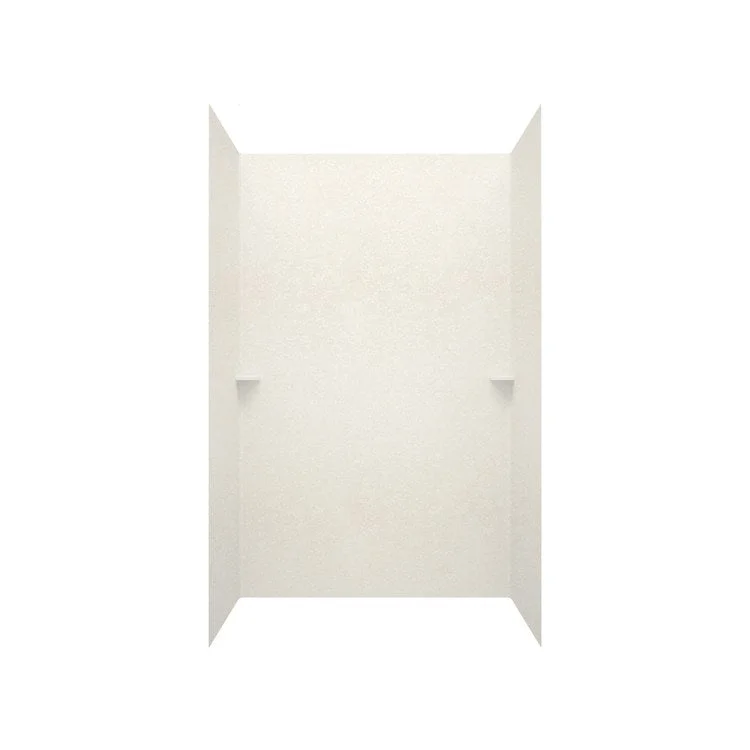 Shower Wall Kit Smooth Glue Up 36 x 62 x 96 Inch Tahiti White Swanstone