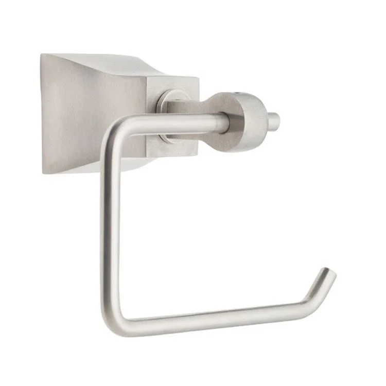 Toilet Paper Holder Avila Single Post Satin Nickel Brass 3-13/16 Inch Wall Mount