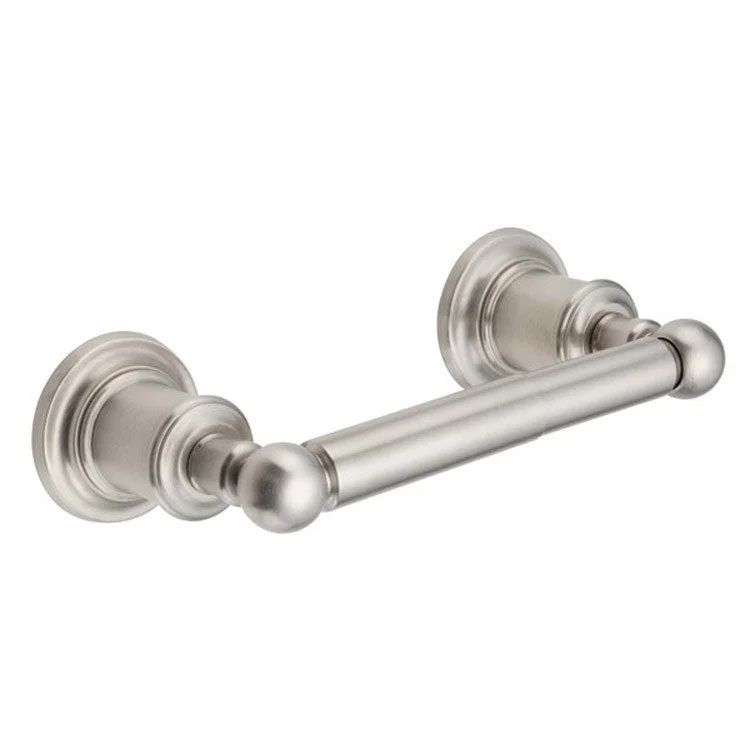 Toilet Paper Holder Miramar Double Post Polished Nickel Brass 3-13/16 Inch Wall Mount